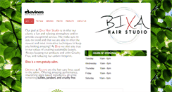 Desktop Screenshot of bixahairstudio.com